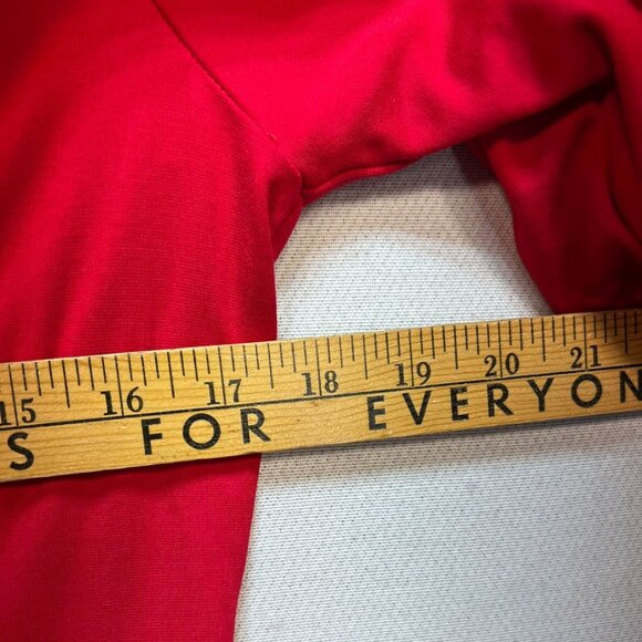 J. Jill Womens Simple Elegance Fit & Flare Knit Midi Dress Small Red - Picture 7 of 12